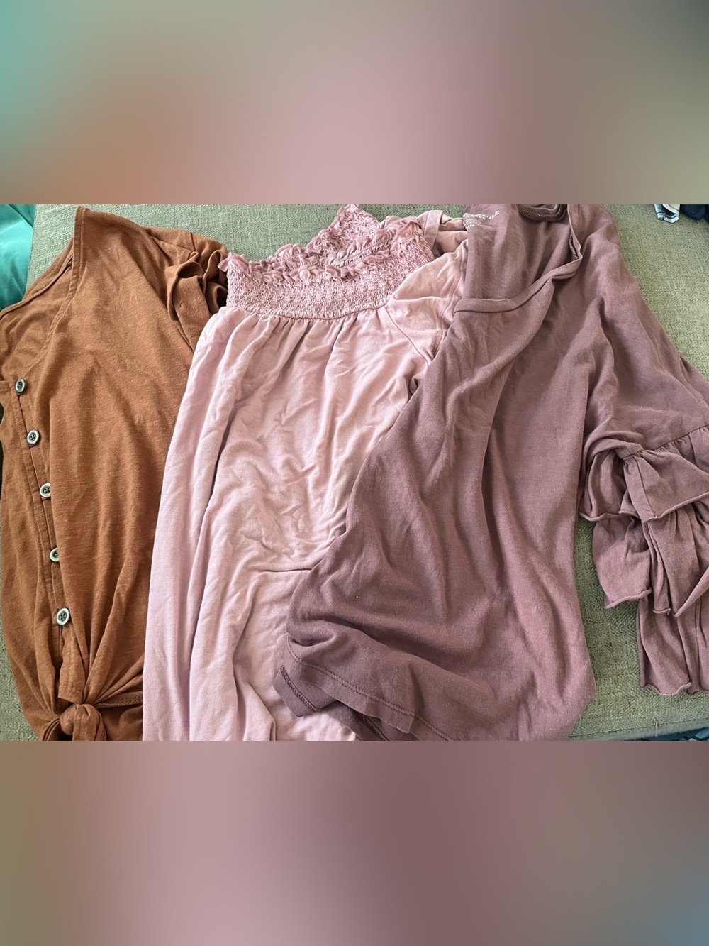 American eagle 3 summer shirt lot